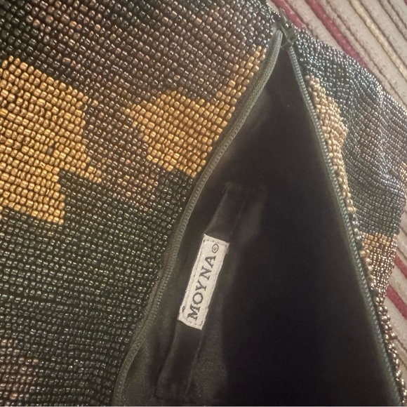 Moyna Camouflage Beaded Clutch and Coin Purse